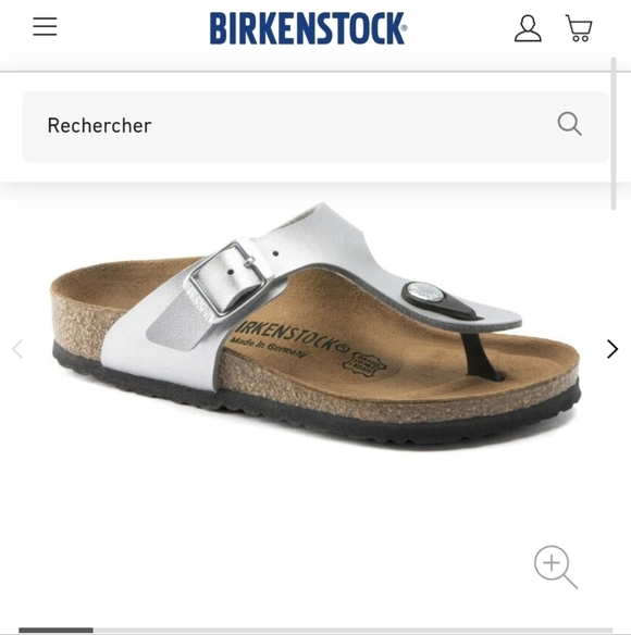 Birkenstock Kids Gizeh Silver Sandals Sz 32 Or 1-1.5 Junior - Picture 2 of 15